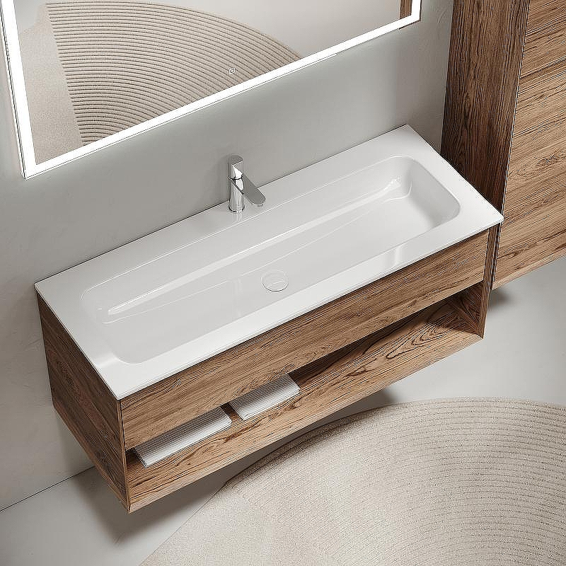 Тумба под раковину Sancos Marmi 1.0 120 MR1.0120ECH подвесная Дуб чарльстон, купить, цена, заказать, магазин, доставка, скидка, промокод, купить, цена, заказать, магазин, доставка, скидка, промокод