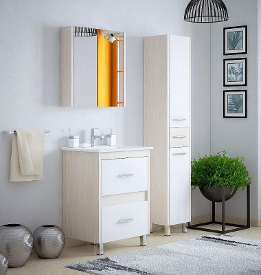 Тумба под раковину Corozo Верона 65 SD-00000310 Лайн Белая