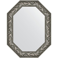 Зеркало Evoform Polygon 88х68 BY 7227 в багетной раме - Византия серебро 99, купить, цена, заказать, магазин, доставка, скидка, промокод, купить, цена, заказать, магазин, доставка, скидка, промокод