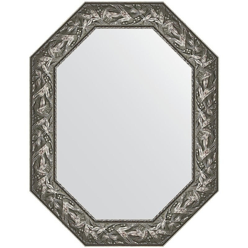 Зеркало Evoform Polygon 88х68 BY 7227 в багетной раме - Византия серебро 99, купить, цена, заказать, магазин, доставка, скидка, промокод, купить, цена, заказать, магазин, доставка, скидка, промокод
