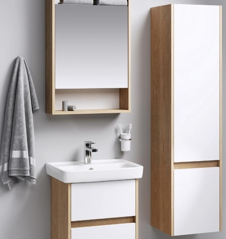 Шкаф пенал Aqwella Сити 35 SIT0535DB Дуб балтийский Белый, купить, цена, заказать, магазин, доставка, скидка, промокод, купить, цена, заказать, магазин, доставка, скидка, промокод