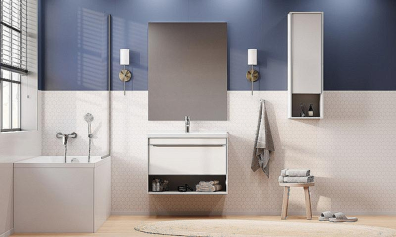 Тумба под раковину Aquaton Хоуп 80 1A287301HP2B0 подвесная Белая матовая, купить, цена, заказать, магазин, доставка, скидка, промокод, купить, цена, заказать, магазин, доставка, скидка, промокод