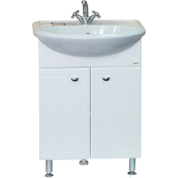 Тумба с раковиной Misty Уют 50 ИП000000154 Белая, купить, цена, заказать, магазин, доставка, скидка, промокод, купить, цена, заказать, магазин, доставка, скидка, промокод