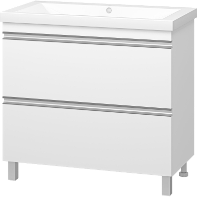 Тумба с раковиной Misty Ингрид 90 УТ000015020 Белая