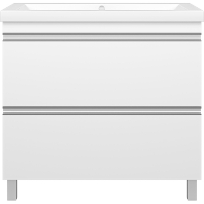 Тумба с раковиной Misty Ингрид 90 УТ000015020 Белая