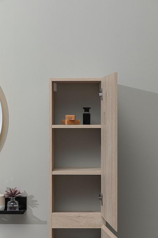 Шкаф пенал Aquanet Нота New 30 334201 подвесной Дуб светлый, купить, цена, заказать, магазин, доставка, скидка, промокод, купить, цена, заказать, магазин, доставка, скидка, промокод