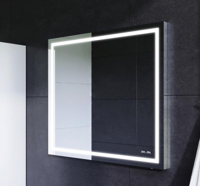 Комплект мебели для ванной AM.PM Gem 75 BK90GA Белый со смесителем для раковины и аксессуарами