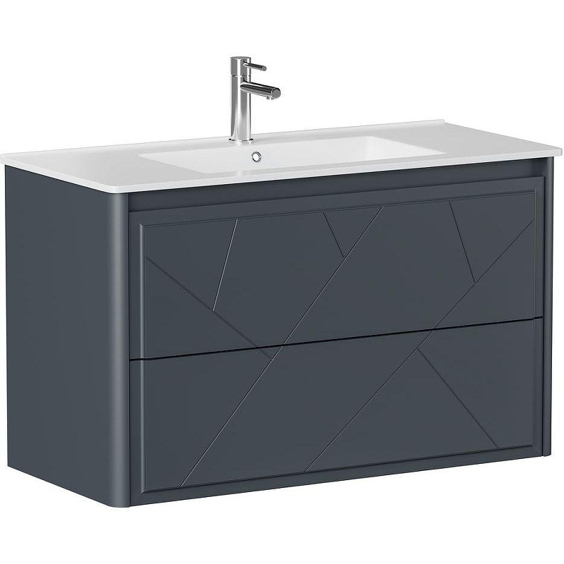 Тумба под раковину Allen Brau Paris 100 1.360002.AM подвесная Антрацит матовый, купить, цена, заказать, магазин, доставка, скидка, промокод, купить, цена, заказать, магазин, доставка, скидка, промокод