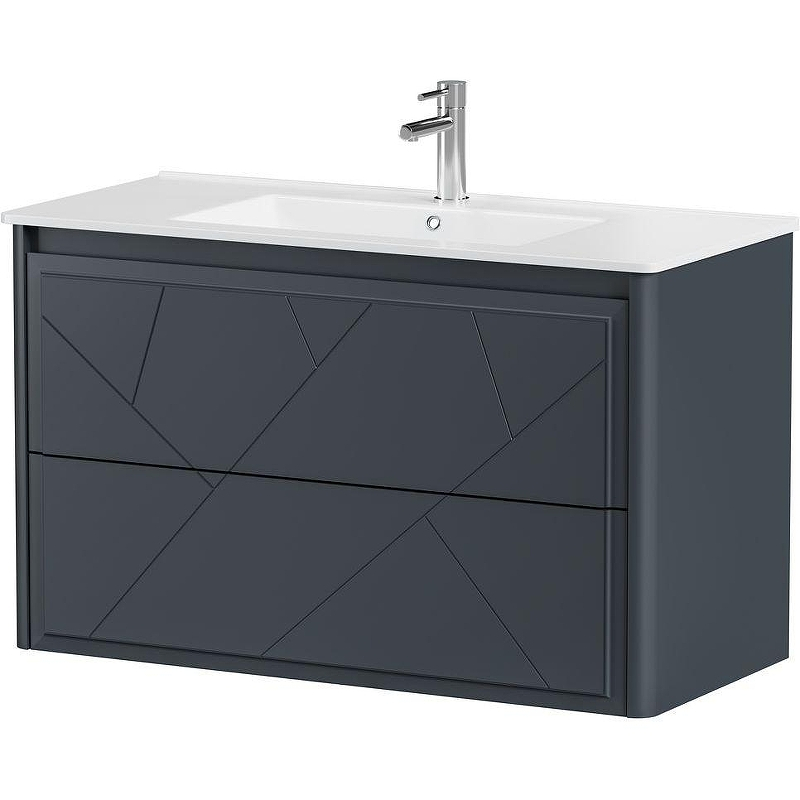 Тумба под раковину Allen Brau Paris 100 1.360002.AM подвесная Антрацит матовый, купить, цена, заказать, магазин, доставка, скидка, промокод, купить, цена, заказать, магазин, доставка, скидка, промокод