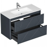 Тумба под раковину Allen Brau Paris 100 1.360002.AM подвесная Антрацит матовый, купить, цена, заказать, магазин, доставка, скидка, промокод, купить, цена, заказать, магазин, доставка, скидка, промокод
