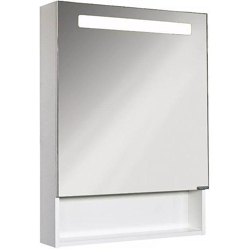 Зеркальный шкаф Comforty Никосия 60 00-00014145 с подсветкой Белый глянцевый, купить, цена, заказать, магазин, доставка, скидка, промокод, купить, цена, заказать, магазин, доставка, скидка, промокод