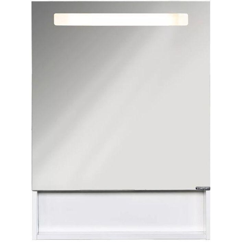 Зеркальный шкаф Comforty Никосия 60 00-00014145 с подсветкой Белый глянцевый, купить, цена, заказать, магазин, доставка, скидка, промокод, купить, цена, заказать, магазин, доставка, скидка, промокод