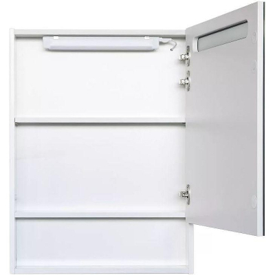 Зеркальный шкаф Comforty Никосия 60 00-00014145 с подсветкой Белый глянцевый