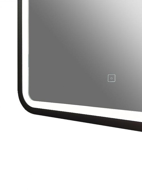 Зеркало Art&Max Genova AM-Gen-800-800-DS-F с подсветкой с сенсорным выключателем Черное, купить, цена, заказать, магазин, доставка, скидка, промокод, купить, цена, заказать, магазин, доставка, скидка, промокод