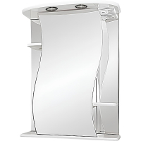 Зеркальный шкаф Misty Лиана 60 L Э-Лиа02060-01СвЛ с подсветкой Белый, купить, цена, заказать, магазин, доставка, скидка, промокод, купить, цена, заказать, магазин, доставка, скидка, промокод