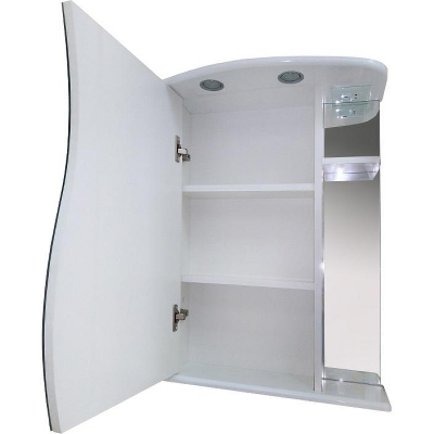 Зеркальный шкаф Misty Лиана 60 L Э-Лиа02060-01СвЛ с подсветкой Белый