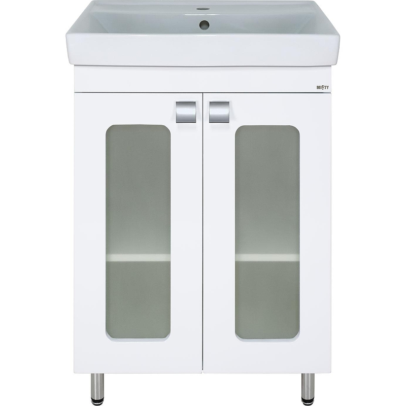 Тумба с раковиной Misty Урал 60 УТ000011701 Белая, купить, цена, заказать, магазин, доставка, скидка, промокод, купить, цена, заказать, магазин, доставка, скидка, промокод