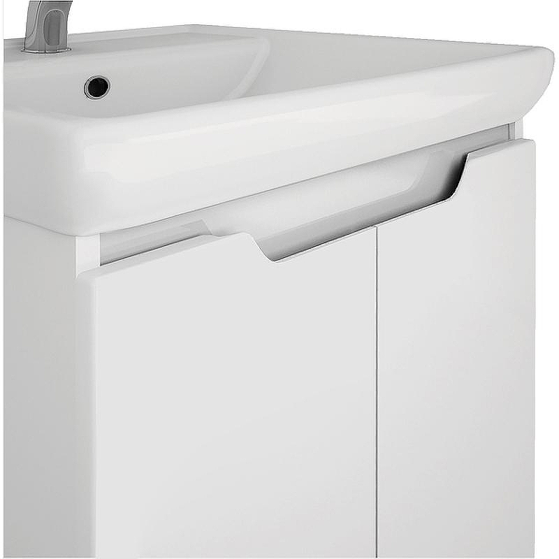 Тумба под раковину Dreja Q Plus (D) 55 99.1008 подвесная напольная Белый, купить, цена, заказать, магазин, доставка, скидка, промокод, купить, цена, заказать, магазин, доставка, скидка, промокод