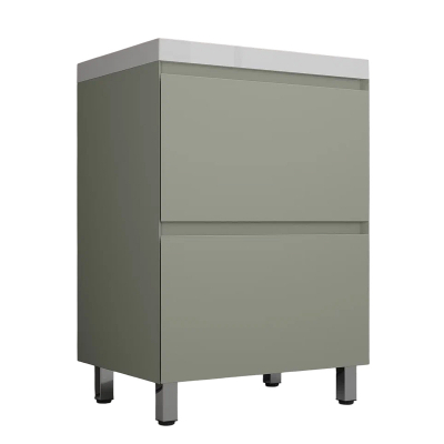 Тумба под раковину Style Line Манхэттен 60 ЛС-00002379 цвет Олива