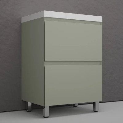 Тумба под раковину Style Line Манхэттен 60 ЛС-00002379 цвет Олива