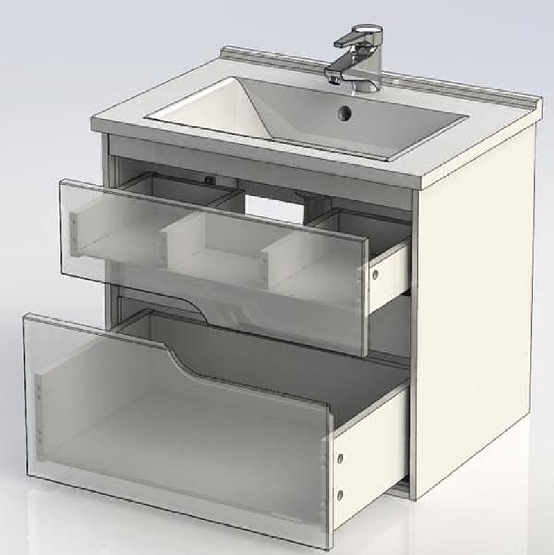 Тумба с раковиной Aquanet Модена 65 212661 подвесная Белый глянец, купить, цена, заказать, магазин, доставка, скидка, промокод, купить, цена, заказать, магазин, доставка, скидка, промокод