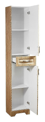 Шкаф пенал Stella Polar Кармела 36 SP-00000193 Карпатская ель