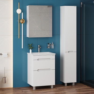 Тумба под раковину Onika Айленд 50 105039 цвет Белый