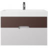 Тумба под раковину Creto Malibu 80 7-1078CS подвесная Chocolate Soft, купить, цена, заказать, магазин, доставка, скидка, промокод, купить, цена, заказать, магазин, доставка, скидка, промокод