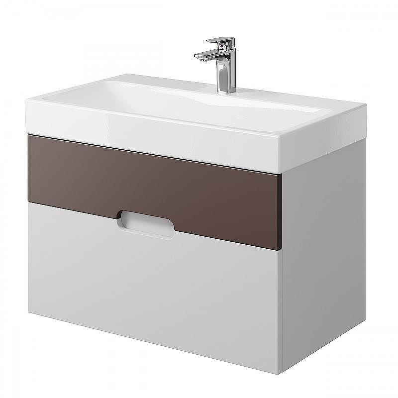 Тумба под раковину Creto Malibu 80 7-1078CS подвесная Chocolate Soft, купить, цена, заказать, магазин, доставка, скидка, промокод, купить, цена, заказать, магазин, доставка, скидка, промокод