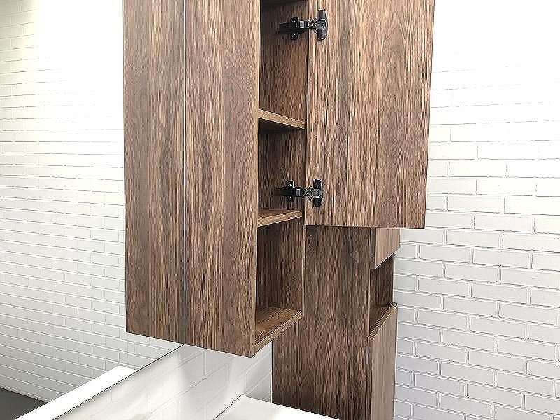 Зеркало со шкафом Comforty Бордо 90 00-00006663 Дуб тёмно-коричневый, купить, цена, заказать, магазин, доставка, скидка, промокод, купить, цена, заказать, магазин, доставка, скидка, промокод