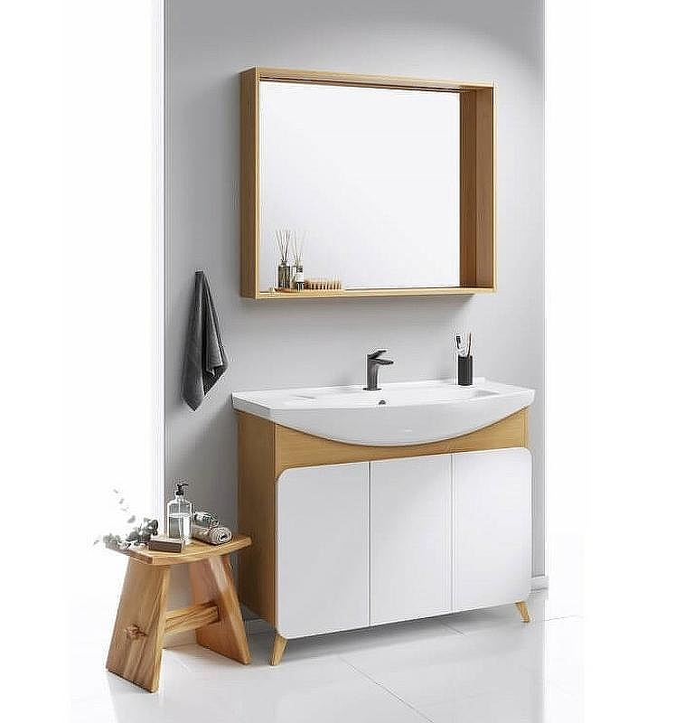 Тумба под раковину Aqwella Basic 105 BAS0110DZ Дуб золотой, купить, цена, заказать, магазин, доставка, скидка, промокод, купить, цена, заказать, магазин, доставка, скидка, промокод