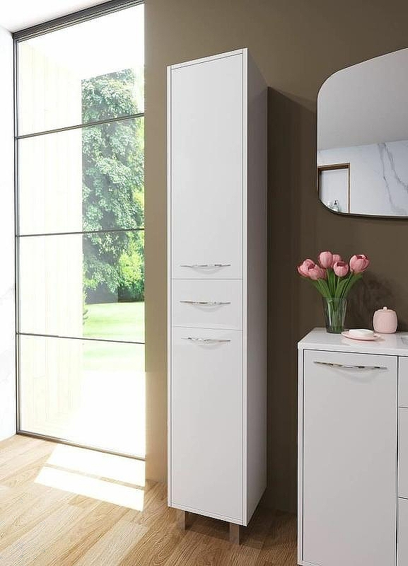 Шкаф пенал Эстет Barcelona 35 L ФР-00003590 Белый, купить, цена, заказать, магазин, доставка, скидка, промокод, купить, цена, заказать, магазин, доставка, скидка, промокод