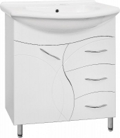 Тумба под раковину Style Line Амелия 75 ЛС-00002281 Белый глянец, купить, цена, заказать, магазин, доставка, скидка, промокод, купить, цена, заказать, магазин, доставка, скидка, промокод