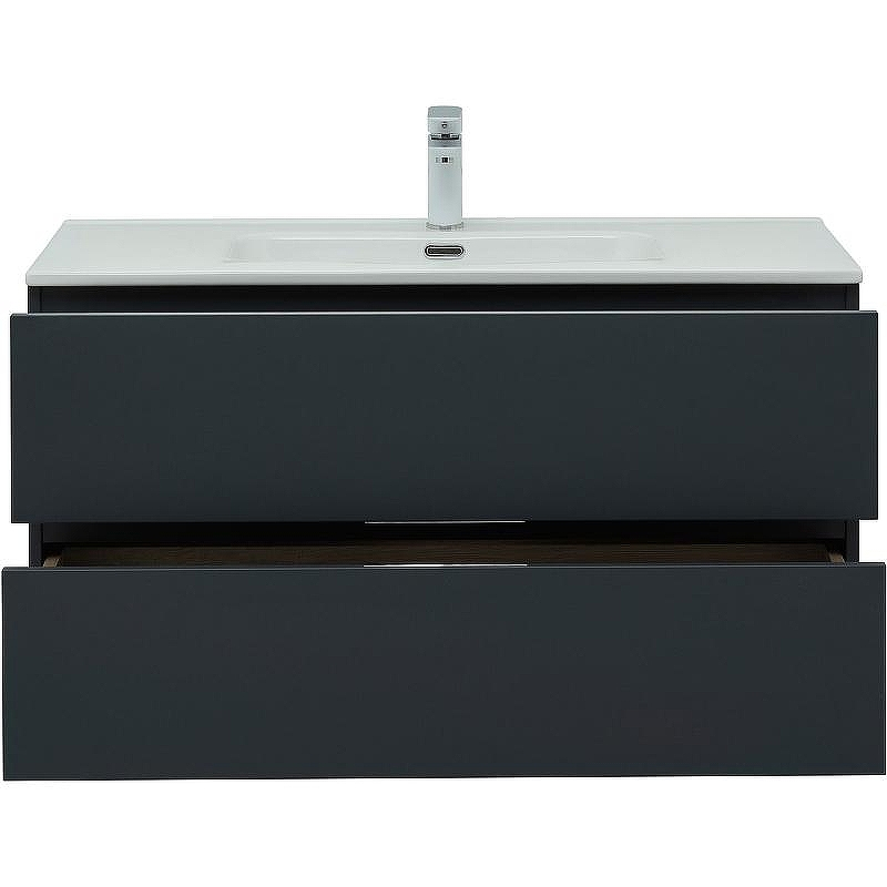 Комплект мебели для ванной Aquanet Алвита New 100 274201 подвесной Антрацит, купить, цена, заказать, магазин, доставка, скидка, промокод, купить, цена, заказать, магазин, доставка, скидка, промокод