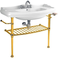 Консоль под раковину Kerasan Retro 100 730091 Золото, купить, цена, заказать, магазин, доставка, скидка, промокод, купить, цена, заказать, магазин, доставка, скидка, промокод
