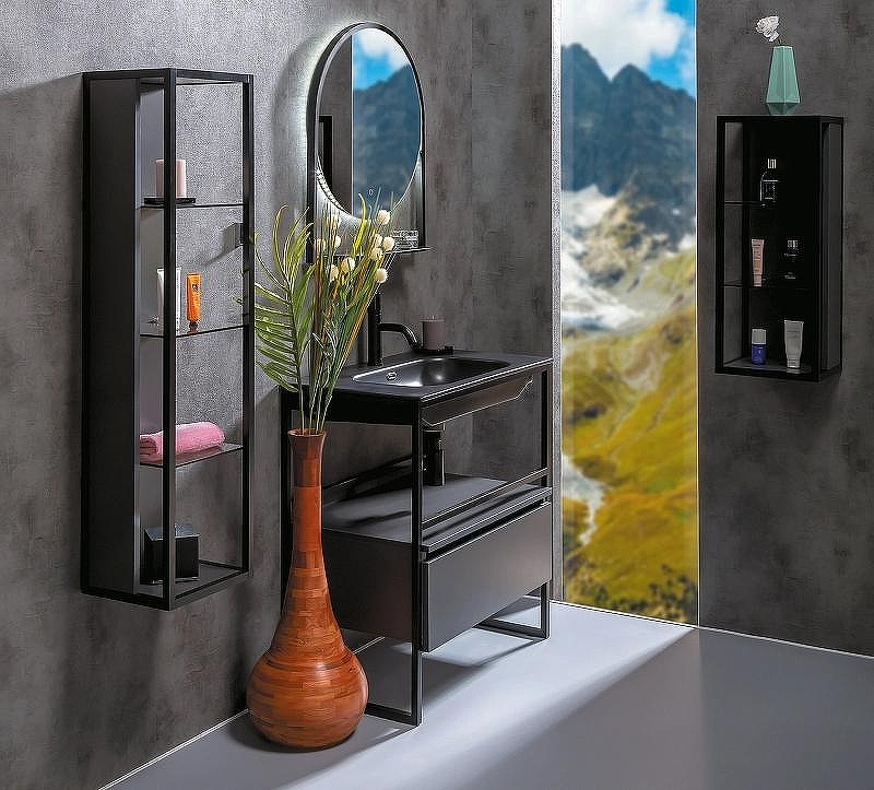 Тумба Boheme Armadi Art Loft 80 894-080-A подвесная Антрацит, купить, цена, заказать, магазин, доставка, скидка, промокод, купить, цена, заказать, магазин, доставка, скидка, промокод