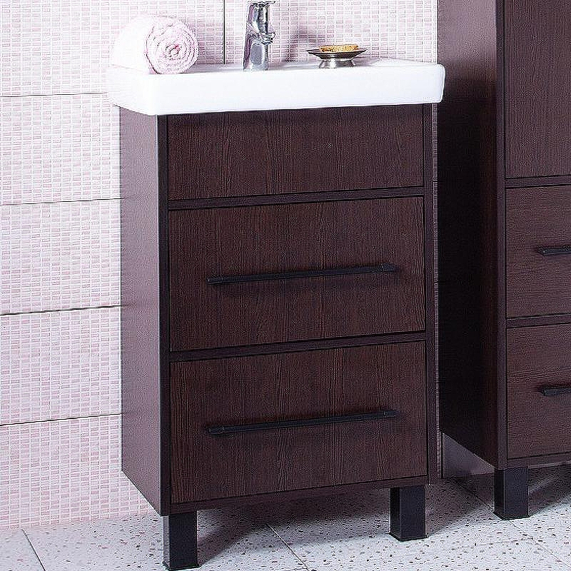 Тумба под раковину Бриклаер Чили 55 4627125415098 Венге, купить, цена, заказать, магазин, доставка, скидка, промокод, купить, цена, заказать, магазин, доставка, скидка, промокод