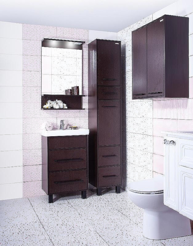 Тумба под раковину Бриклаер Чили 55 4627125415098 Венге, купить, цена, заказать, магазин, доставка, скидка, промокод, купить, цена, заказать, магазин, доставка, скидка, промокод