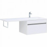 Тумба с раковиной Aquanet Токио 130 R 239218 подвесная Белая, купить, цена, заказать, магазин, доставка, скидка, промокод, купить, цена, заказать, магазин, доставка, скидка, промокод
