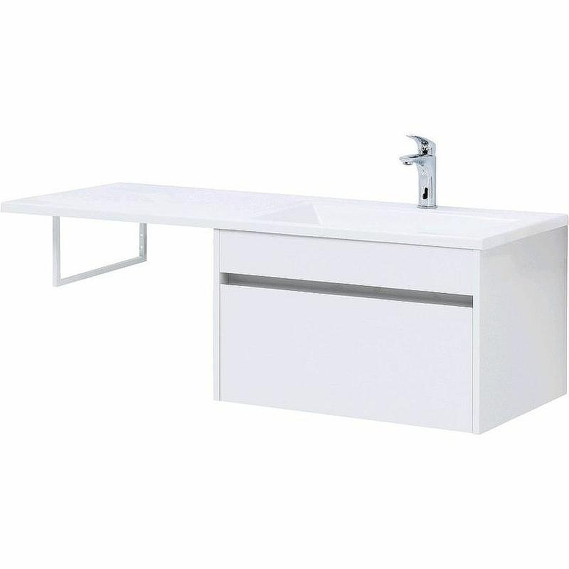 Тумба с раковиной Aquanet Токио 130 R 239218 подвесная Белая, купить, цена, заказать, магазин, доставка, скидка, промокод, купить, цена, заказать, магазин, доставка, скидка, промокод