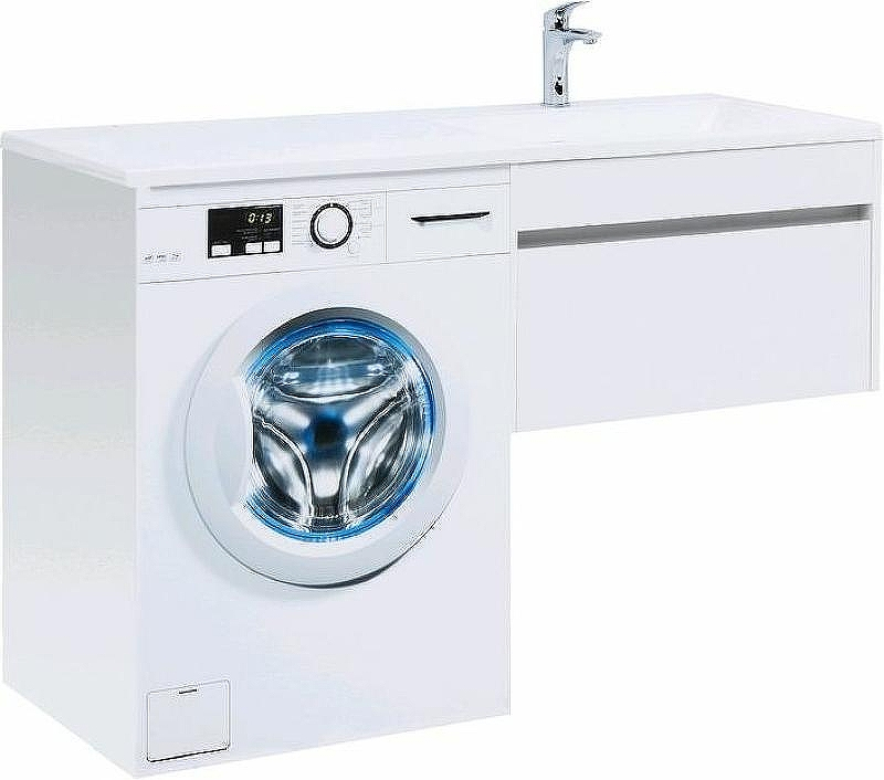 Тумба с раковиной Aquanet Токио 130 R 239218 подвесная Белая, купить, цена, заказать, магазин, доставка, скидка, промокод, купить, цена, заказать, магазин, доставка, скидка, промокод