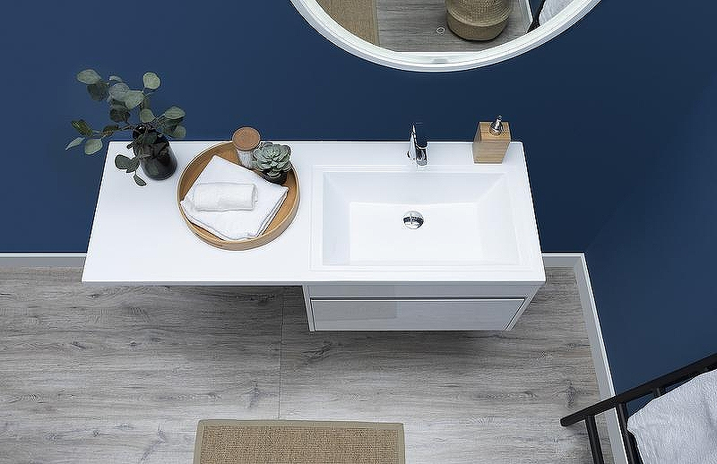 Тумба с раковиной Aquanet Токио 130 R 239218 подвесная Белая, купить, цена, заказать, магазин, доставка, скидка, промокод, купить, цена, заказать, магазин, доставка, скидка, промокод