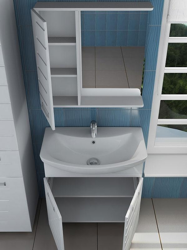 Тумба под раковину Vigo Diana 70 tn.DIA.BAL.70.2D Белая, купить, цена, заказать, магазин, доставка, скидка, промокод, купить, цена, заказать, магазин, доставка, скидка, промокод