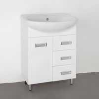 Тумба под раковину Style Line Ирис 65 Белый глянец, купить, цена, заказать, магазин, доставка, скидка, промокод, купить, цена, заказать, магазин, доставка, скидка, промокод