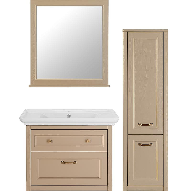 Комплект мебели для ванной ASB-Woodline Толедо 85 Капучино, купить, цена, заказать, магазин, доставка, скидка, промокод, купить, цена, заказать, магазин, доставка, скидка, промокод