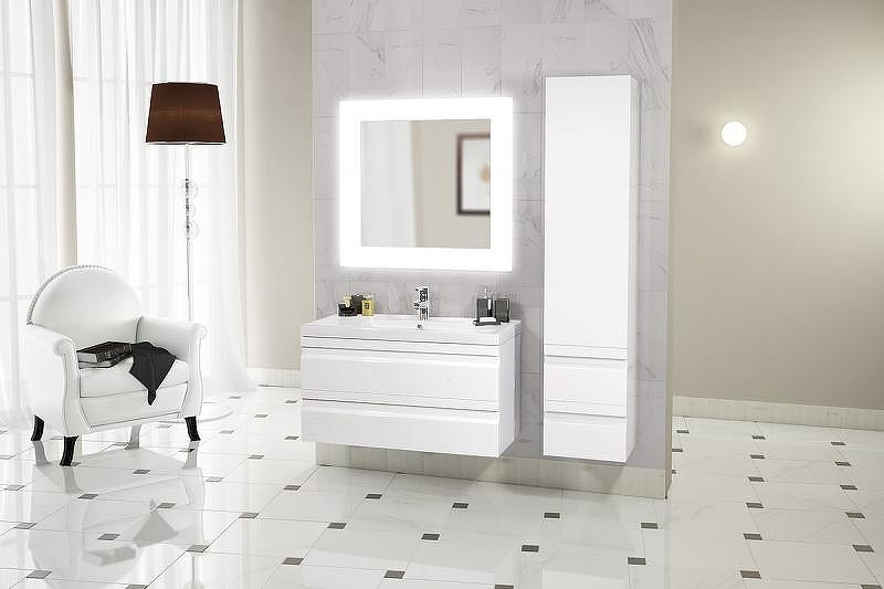 Зеркало SanVit Ливинг 120 zliv120 с подсветкой без выключателя, купить, цена, заказать, магазин, доставка, скидка, промокод, купить, цена, заказать, магазин, доставка, скидка, промокод