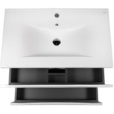 Тумба с раковиной Bond Cube 80 T01805-S05W подвесная Белая матовая