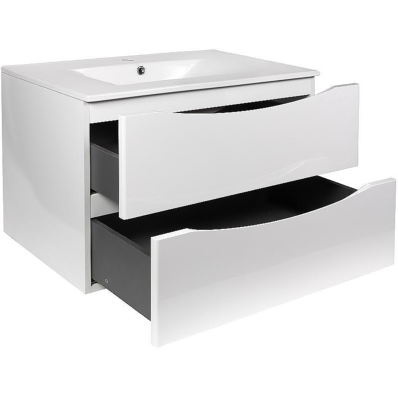 Тумба с раковиной Bond Cube 80 T01805-S05W подвесная Белая матовая, купить, цена, заказать, магазин, доставка, скидка, промокод, купить, цена, заказать, магазин, доставка, скидка, промокод