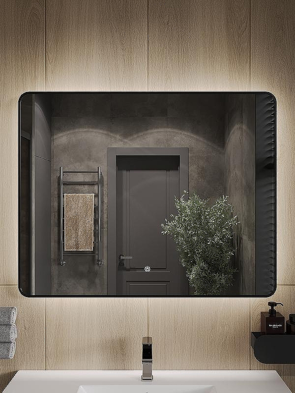 Зеркало Orange Black 100 BL-100ZE с подсветкой с сенсорным выключателем, купить, цена, заказать, магазин, доставка, скидка, промокод, купить, цена, заказать, магазин, доставка, скидка, промокод