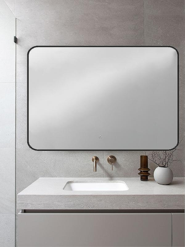 Зеркало Orange Black 100 BL-100ZE с подсветкой с сенсорным выключателем, купить, цена, заказать, магазин, доставка, скидка, промокод, купить, цена, заказать, магазин, доставка, скидка, промокод